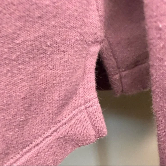 Victoria’s Secret PINK Half Zip Pullover Sweatshirt Graphic Mauve Womens - Picture 6 of 10